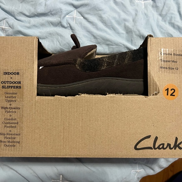 clarks indoor outdoor slippers